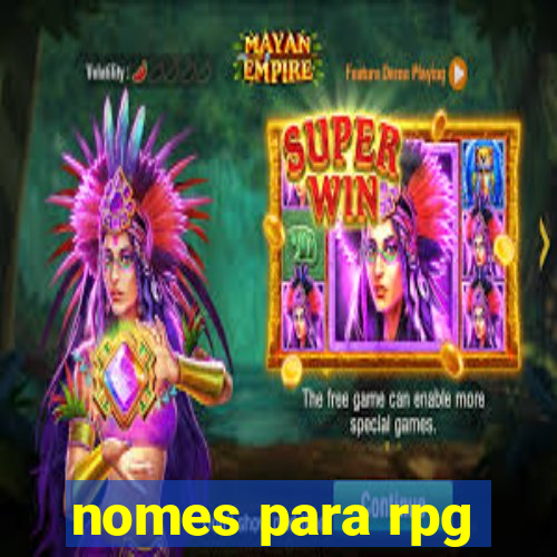 nomes para rpg